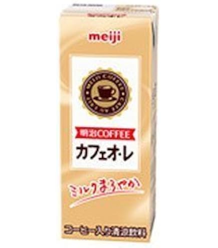 Amazon.co.jp: 明治 液体 COFFEE カフェ・オ・レ 200ml [紙パック 飲料